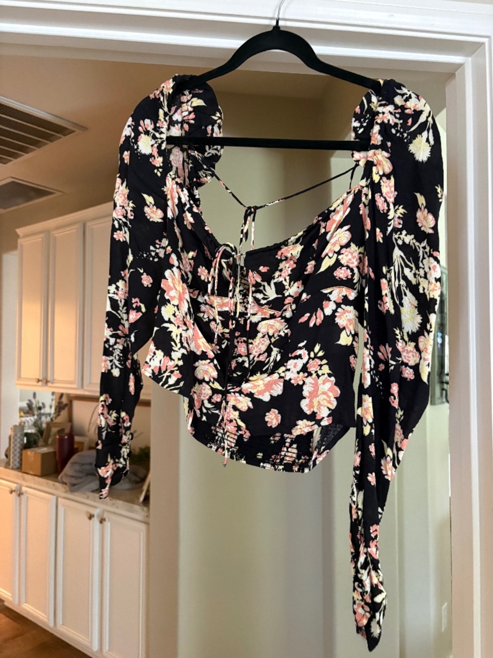 Free people floral blouse